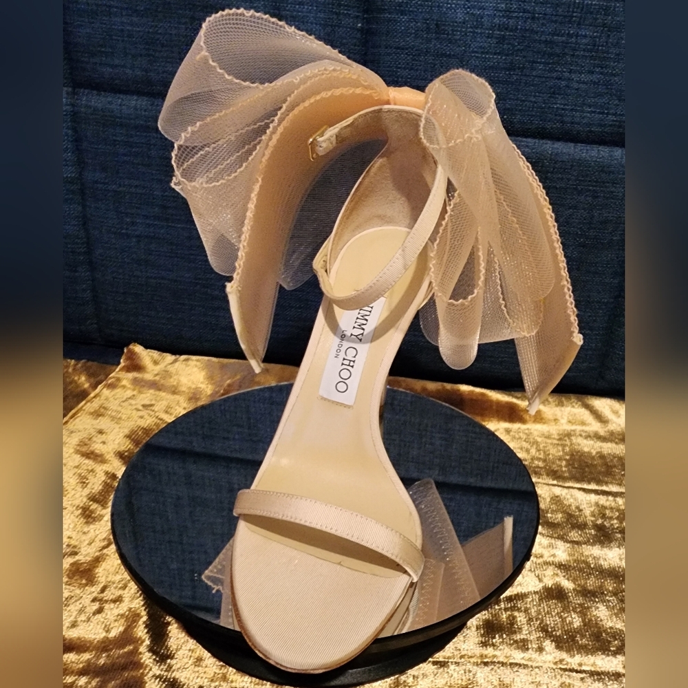 Jimmy Choo Aveline limited Edition Blush heel FULL INCLUSION - Picture 3 of 16